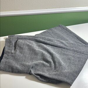 Gray Herringbone Pants